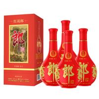 LANGJIU 郎酒 红花郎 红十 第四代 53%vol 酱香型白酒 500ml*4瓶 整箱装