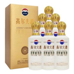 茅台 高尔夫酒 53度 酱香型白酒 500mL 6瓶 原箱整箱装