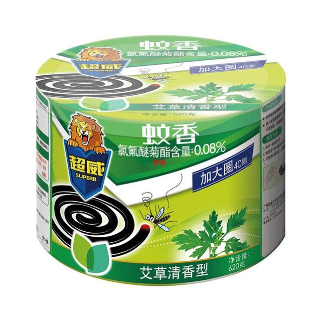 超威 蚊香盘40圈*1盒基孔肯雅热户外微烟蚊香防蚊驱蚊灭蚊盘香艾草清香