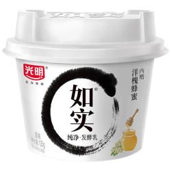 光明 低温酸奶 如实纯净发酵乳（内赠洋槐蜂蜜）135g*10 0蔗糖零添加