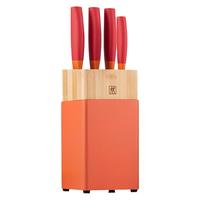 ZWILLING 双立人 NOW S系列 54350-000-722 刀具套装 5件套 石榴红