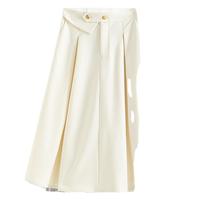 FANSILANEN 范思蓝恩 女士半身伞裙 22FS1705 薄款 米白 XS