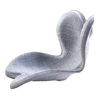 皮尔卡丹（pierrecardin）日本花瓣坐垫办公室腰部美臀矫正靠背垫坐姿一体坐垫 高级灰