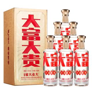 家大业大酒大富大贵酱香型53度纯粮食坤沙白酒口粮酒酒 大富大贵500ml*6瓶