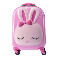 Samsonite 新秀丽 儿童行李箱旅行箱卡通动物造型拉杆箱时尚可爱拉杆箱U22 粉红色兔子 16英寸