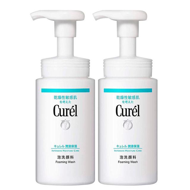 珂润 保湿洗面奶温和敏感肌氨基酸泡沫洁面150ml*2