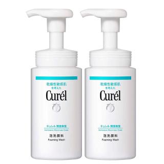 珂润 Curel）氨基酸温和洗面奶敏感肌 保湿洁面泡沫150ml*2