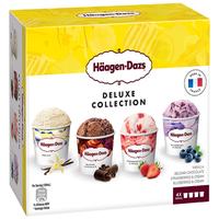 哈根达斯冰淇淋4*100ML 香草/比利时巧克力/草莓/蓝莓组合装 冰激凌礼盒