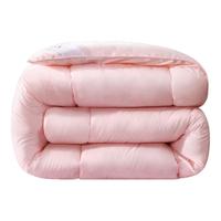 FUANNA 富安娜 柔暖 亲肤磨毛四季被 粉色 230*229cm