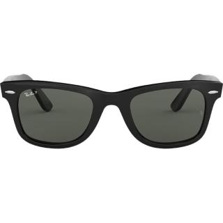 雷朋 Wayfarer徒步旅行者系列 男女款太阳镜 0RB2140F 901 黑色镜框绿色镜片 52mm