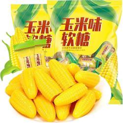 比比赞 BIBIZAN）玉米味软糖500g结婚喜糖童年记忆糖果散装小零食 玉米软糖500g