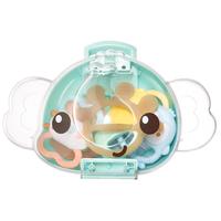 auby 澳贝 婴幼儿玩具手摇铃牙胶0-1岁新生儿礼盒安抚抓握训练床挂用品 牙胶*2+摇铃*4