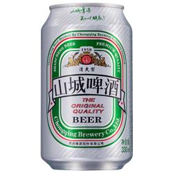 重慶啤酒 山城啤酒 清爽型啤酒 330ml*24罐
