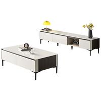 全友(QUANU)家居茶几电视柜组合简约钢化玻璃台面多形式收纳落地电视柜DW1181 茶几