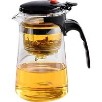 山點水飘逸杯茶水分离过滤泡茶壶按压式耐热玻璃茶具750ml