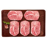 zenew 真牛馆 澳洲原切M5+和牛上脑牛排1000g/5片 谷饲雪花七夕礼物生鲜套装
