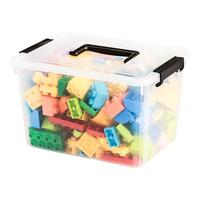 Citylong 禧天龙 带轮收纳箱 5.2L*3个 高透明白