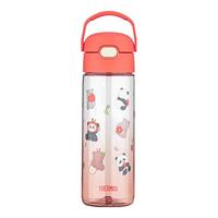 THERMOS 膳魔师 熊猫乐园儿童水杯便携吸管杯宝宝水杯幼儿园春夏2024年 渐变红 600ml 直饮杯 BBSJ