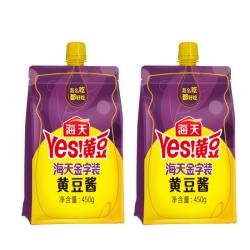 海天 豆瓣酱 金字装黄豆酱450g*2袋