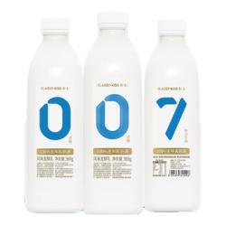 卡士 007家庭装酸奶969g*3瓶 无蔗糖原味 低温酸奶
