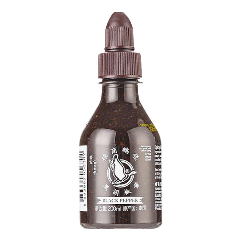 蒂安 是拉差辣椒酱 泰国 拌饭拌面调味料火锅蘸料 黑胡椒酱200ml