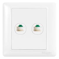 Schneider Electric 施耐德电气 Brillyn睿意系列 A3E52RJ5E 86型插座 双联电脑 白色