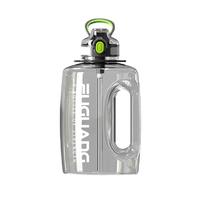 富光 水杯大容量女夏季吸管顿顿桶耐高温运动水壶男健身吨杯子吨桶配背带 松绿1500ml【背带+提手】