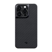 PITAKA MagEZ Case 3 iPhone 14 Pro Max 凯夫拉手机壳 600D黑灰细斜纹
