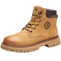 CAMEL 骆驼 女士马丁靴 GF122W7790R 加绒款 金黄 38