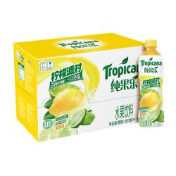 百事 可乐纯果乐 柠檬派对味450ml*15水果饮料 家庭聚会