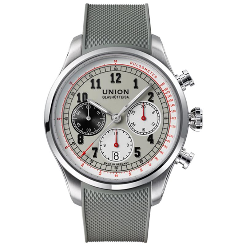 UNION GLASHÜTTE 格拉苏蒂宇联 宇联（UNION GLASHUTTE SA）格拉苏蒂德国贝利士机械男士熊猫盘计时码表D009.427.17.082.00