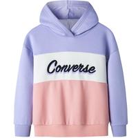 Converse 匡威童装女童加绒连帽卫衣秋冬儿童休闲上衣 紫罗兰色 155 /72 【身高152-158cm】 155/72