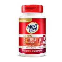MoveFree维骨力氨糖软骨素MSM加钙氨基葡萄糖 胶原白瓶75粒*氨糖黄金搭档