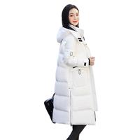 雪中飞 SNOWFLYING【反季清仓】鹅绒羽绒服冬女中长款派克服极寒超厚反季外套