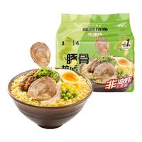 五谷道场 五谷道場非油炸方便面 豚骨面五连包110g*5袋 休闲零食 早餐泡面