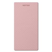 yottoy瑜伽垫 垫TPE防滑加厚加宽185*80cm初学者男女舞蹈地垫子家用 珊瑚粉【升级双色】 7mm