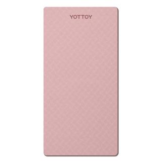 yottoy瑜伽垫 垫TPE防滑加厚加宽185*80cm初学者男女舞蹈地垫子家用 珊瑚粉【升级双色】 7mm