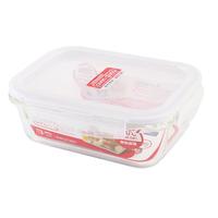 LOCK&LOCK 乐扣 locknlock 玻璃饭盒微波炉 密封保鲜盒便当餐盒水果盒汤碗380ml 经典主推