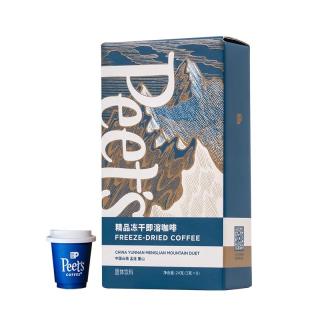 皮爷咖啡 皮爷peets冻干即溶咖啡（中国云南孟连重山）固体饮料24g（3g*8）