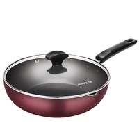 Joyoung 九阳 CLB2821D 炒锅(28cm、不粘、铝合金、酒红色) 电磁炉明火通用