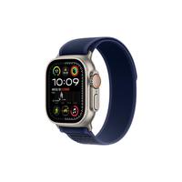 Apple 苹果 Watch Ultra 2 智能手表 GPS+蜂窝版 49mm 钛金属原色表壳 蓝色野径回环式表带 S/M