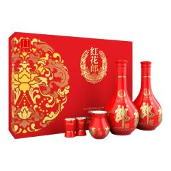 郎酒 红花郎10 酱香型白酒 53度 500mL*2瓶*2盒 礼盒装 中秋礼品