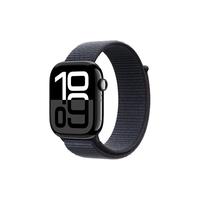 Apple Watch Series 10 GPS+蜂窝网络 智能手表 46mm 亮黑色铝金属表壳 浓墨色回环式运动表带