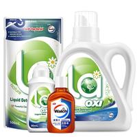 威露士 la有氧洗消毒液组合 4件套量贩装（有氧洗3斤+内衣净消毒液） 有效除菌