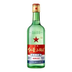 红星 绿瓶1680二锅头 56度清香型 750ml 单瓶装