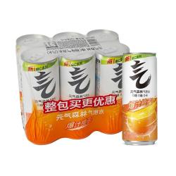 元气森林 0糖0脂0卡 维C橙味 无糖气泡水330mL*6罐装