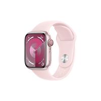Apple 苹果 Watch Series 9 智能手表 GPS+蜂窝网络款 41mm 粉色铝金属表壳 粉色橡胶表带 M/L MRJQ3CH/A