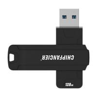 CHIPFANCIER 固态U盘SSD 高性能纯金属windows to go USB3.0旋转外壳 SE II 256G