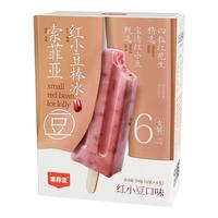 索菲亚红小豆口味棒冰冷饮生鲜 65g*6支
