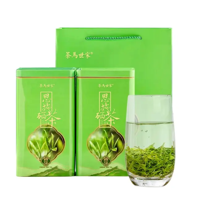 茶马世家 恩施富硒茶 绿茶 高山云雾绿茶 炒青 明前玉露 浓香型500g罐装 礼盒装